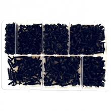 Self Tapping Black Flanged Screws Box - 700 Pieces